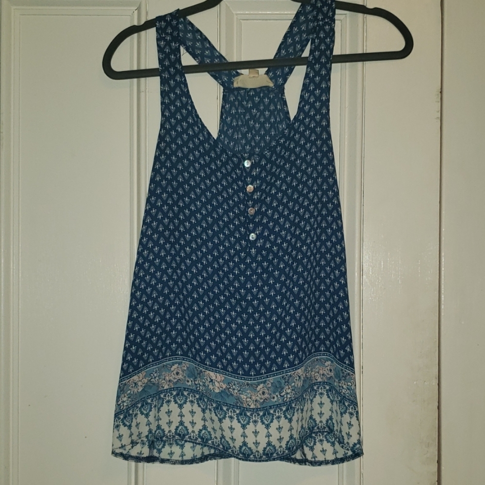 Racerback sheer top